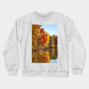 Autumn Glow in Moraine State Park of Pennsylvania Crewneck Sweatshirt